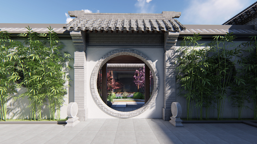 庭院景观-别墅花园设计公司-企业景观-北京庭院绿化-露台景观